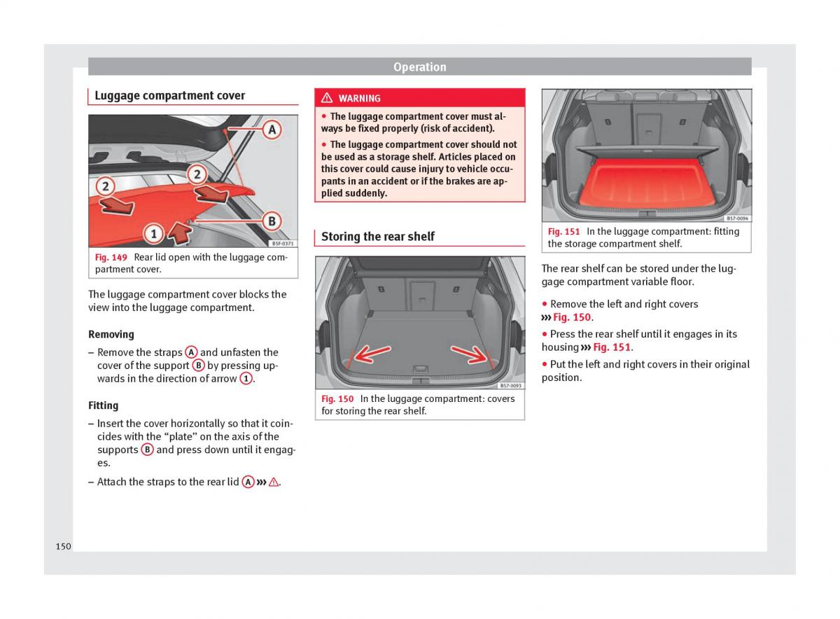 Seat Ateca owners manual / page 152