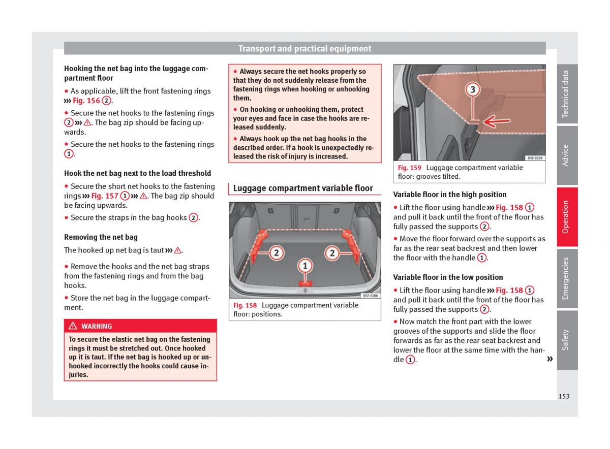 Seat Ateca owners manual / page 155