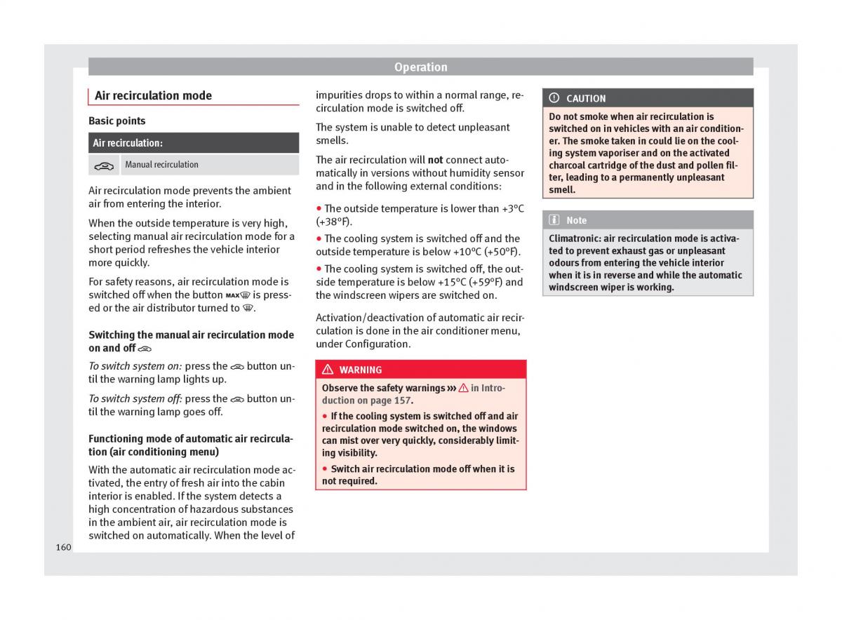 Seat Ateca owners manual / page 162