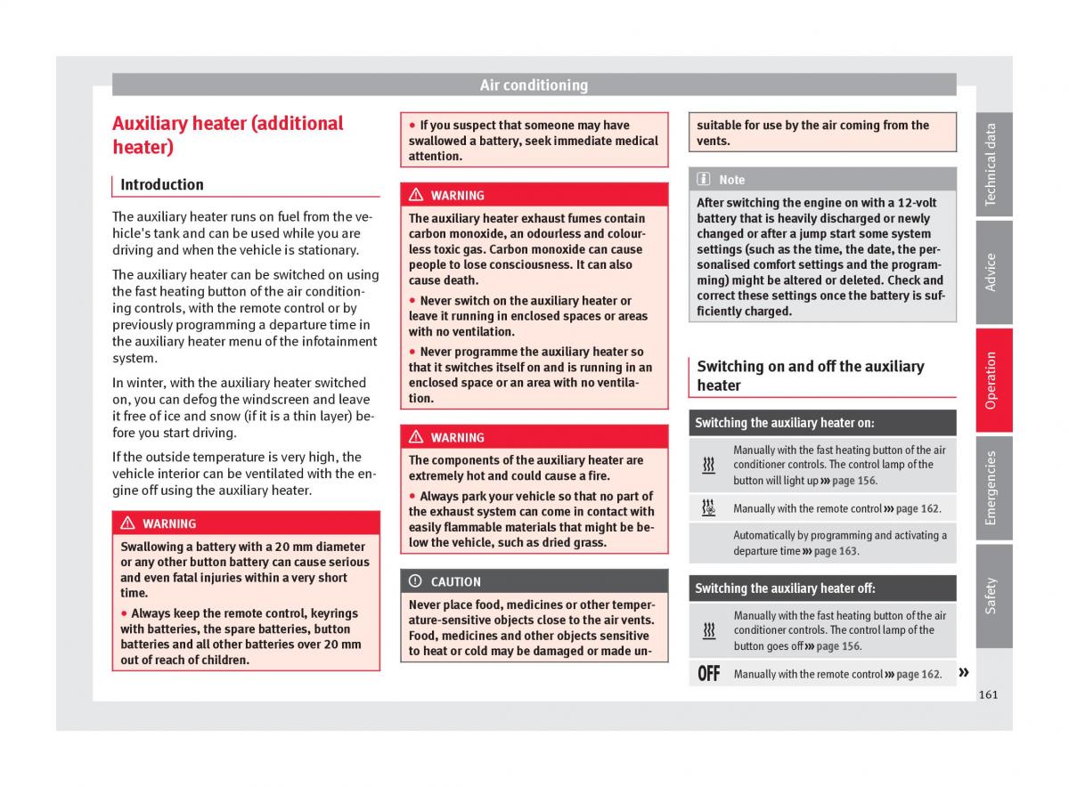 Seat Ateca owners manual / page 163