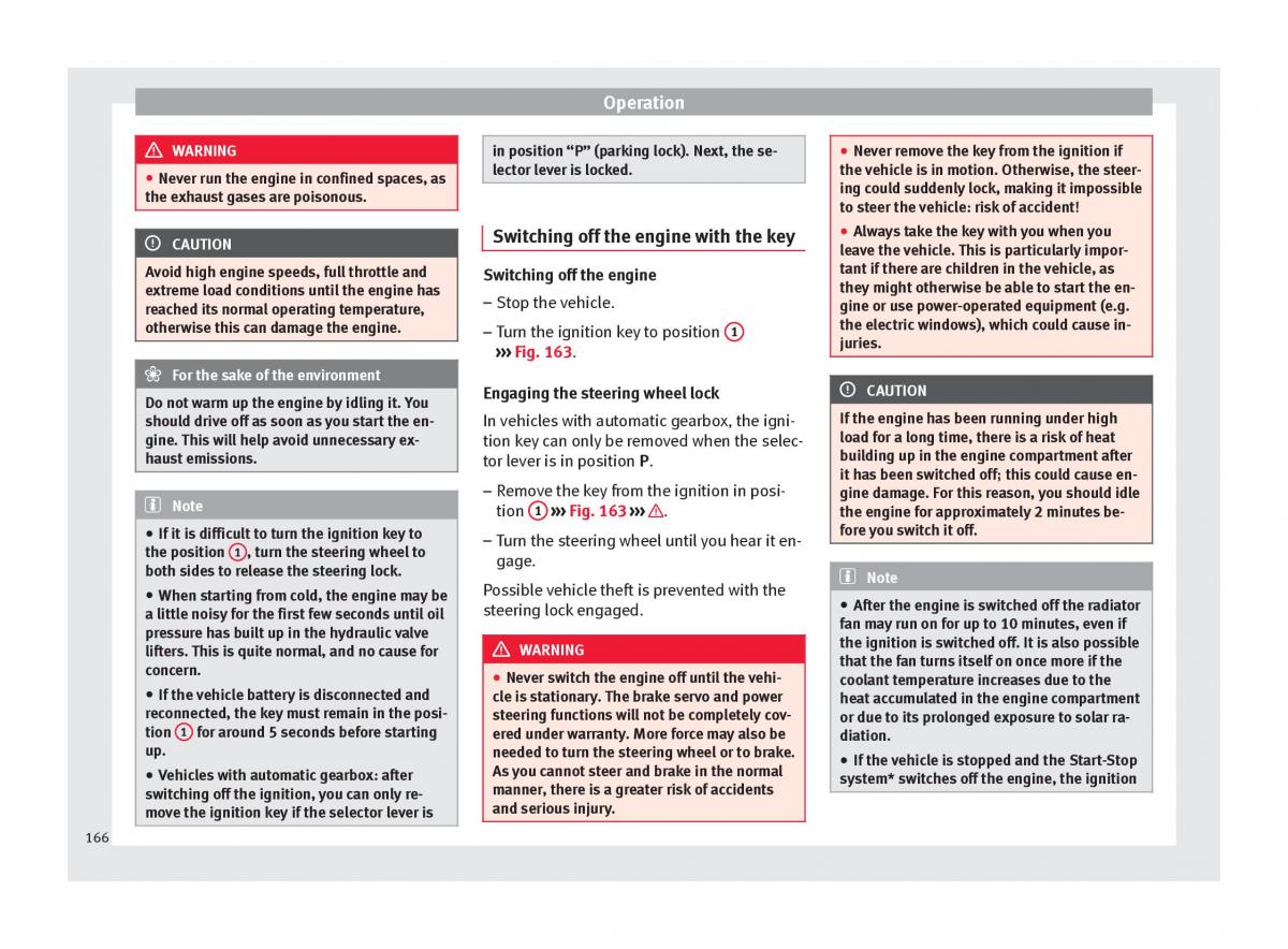 Seat Ateca owners manual / page 168