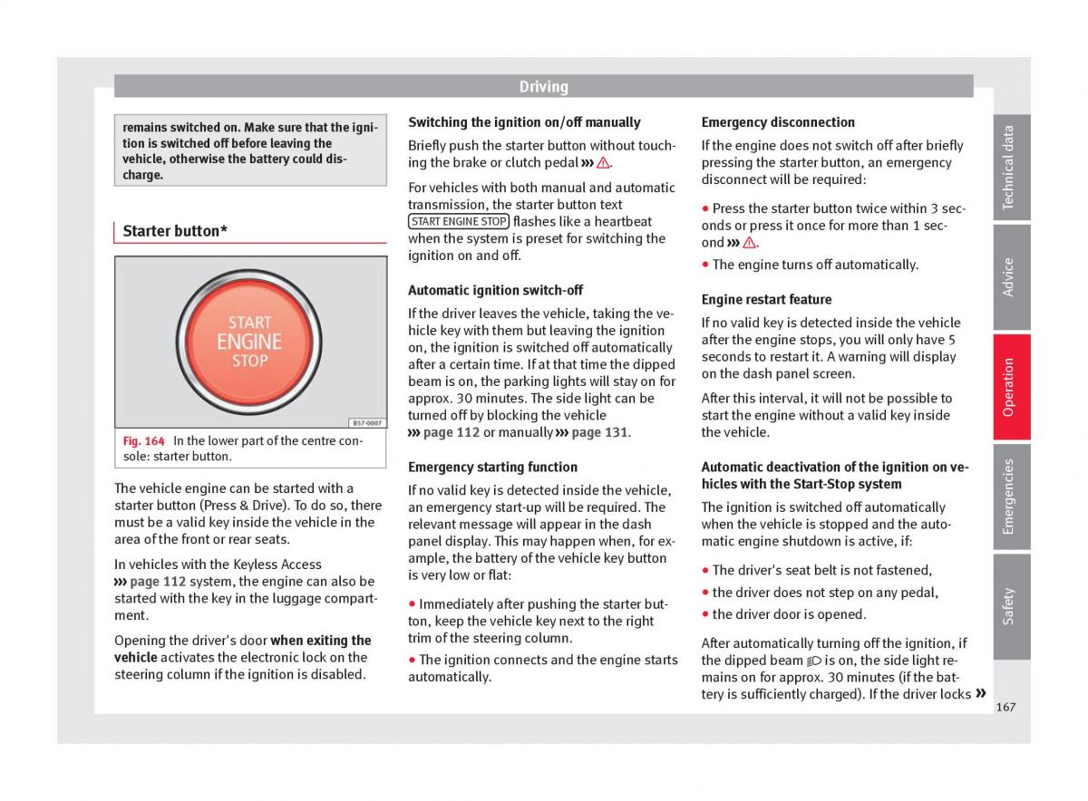 Seat Ateca owners manual / page 169