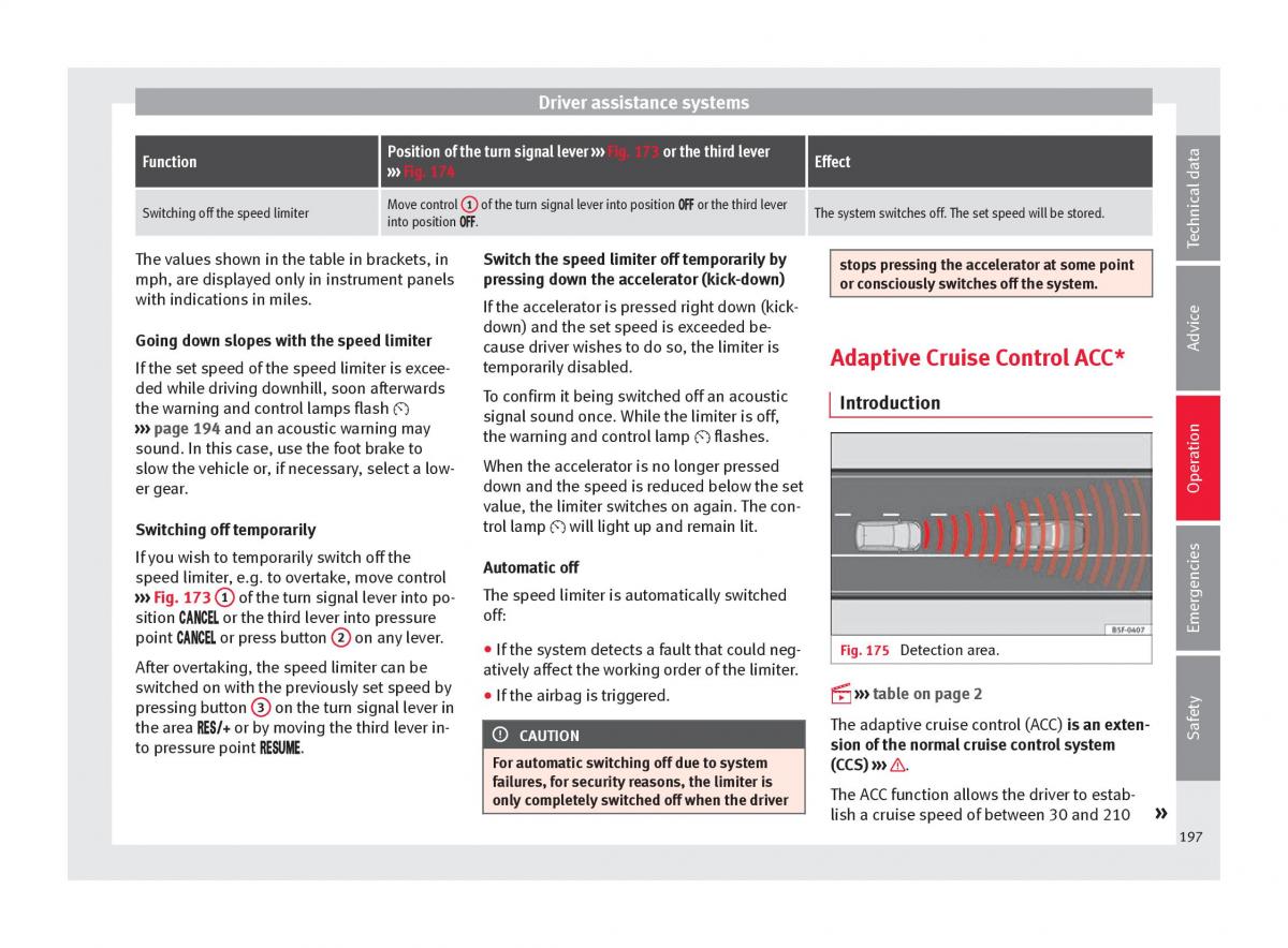 Seat Ateca owners manual / page 199