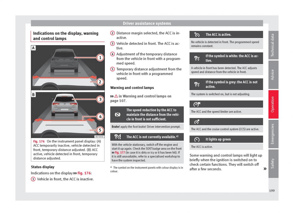 Seat Ateca owners manual / page 201