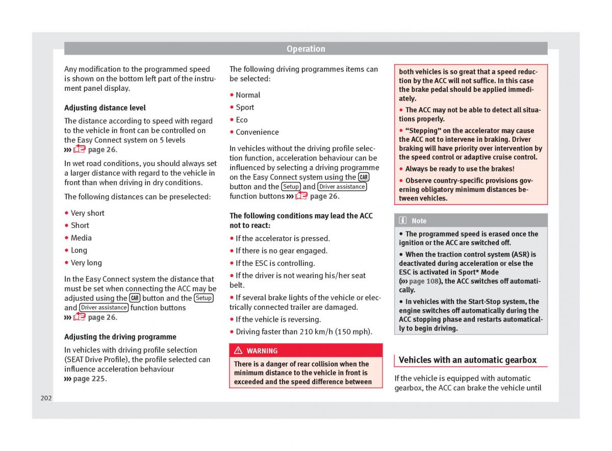 Seat Ateca owners manual / page 204