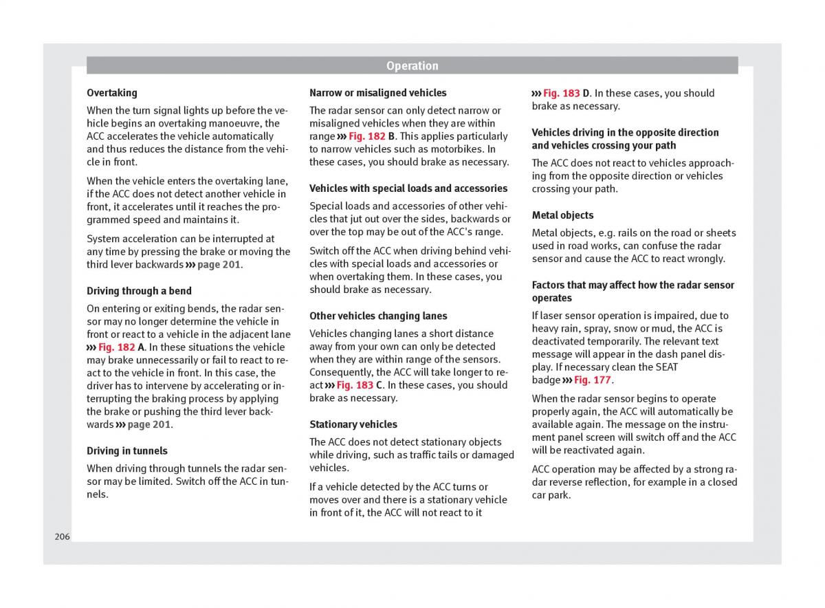 Seat Ateca owners manual / page 208