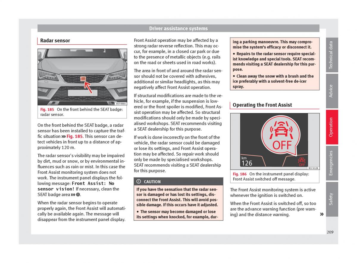 Seat Ateca owners manual / page 211