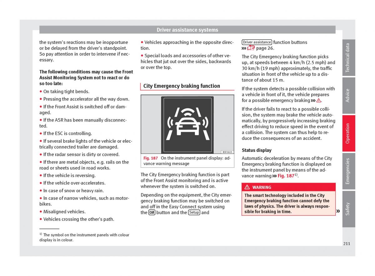 Seat Ateca owners manual / page 213