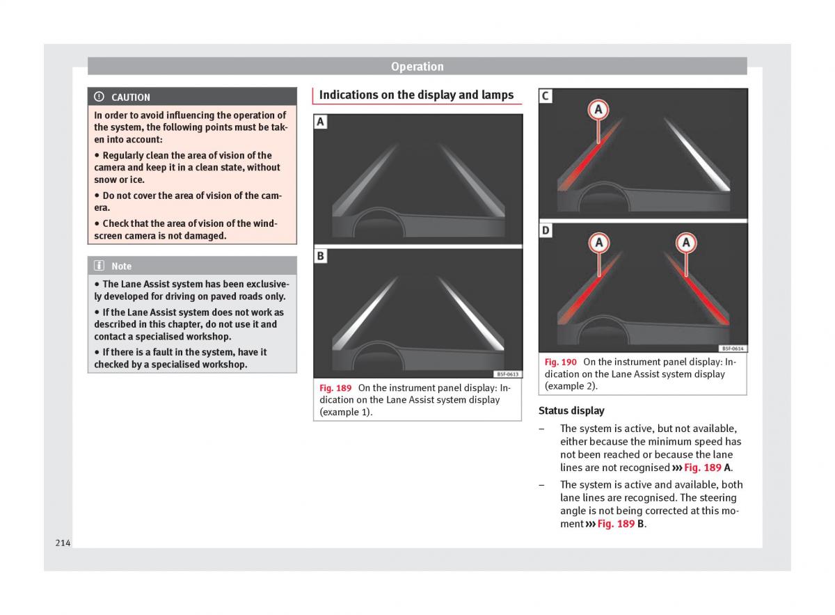 Seat Ateca owners manual / page 216