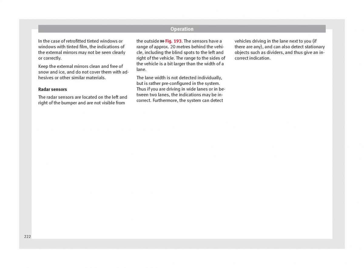 Seat Ateca owners manual / page 224