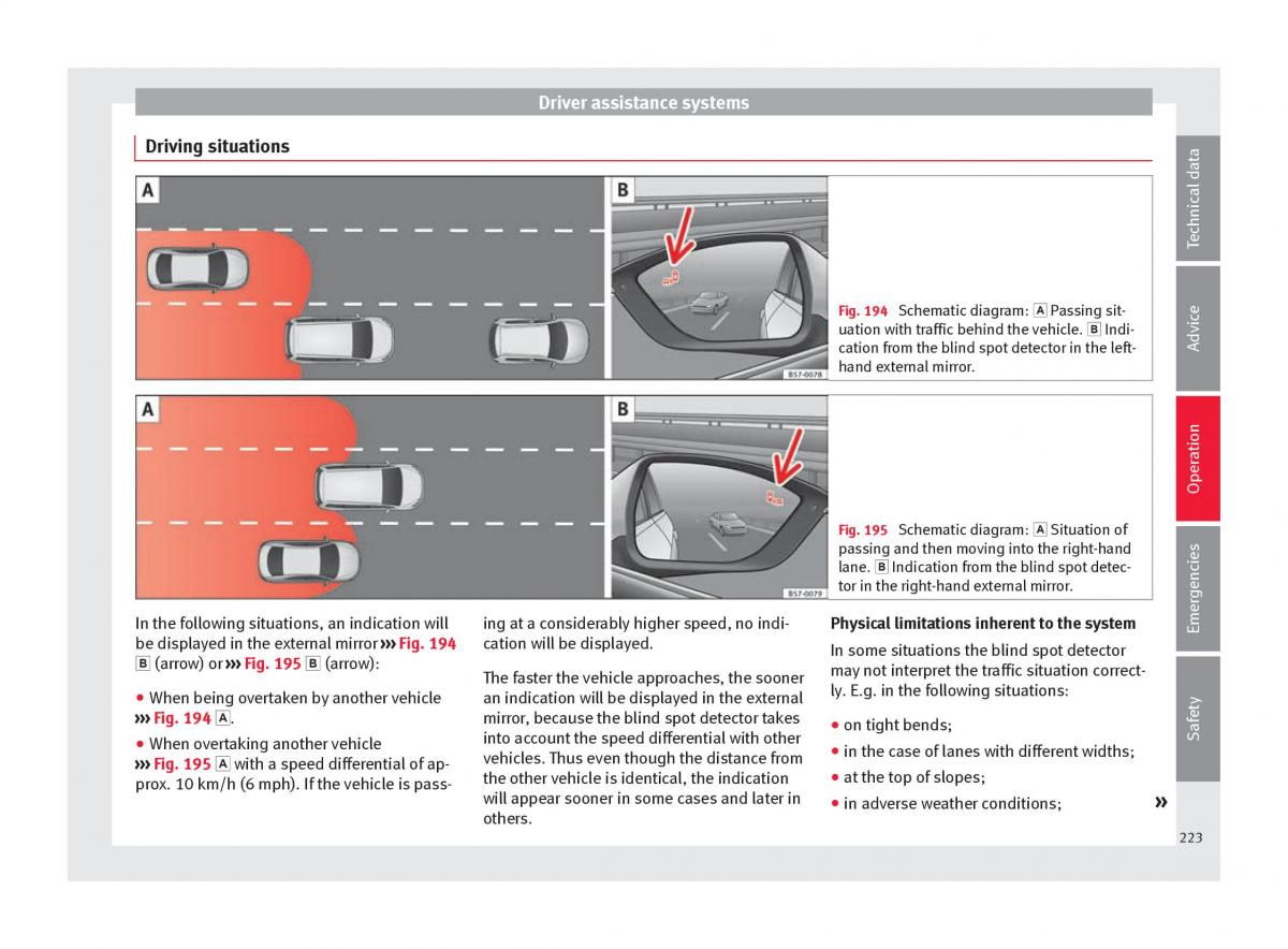 Seat Ateca owners manual / page 225