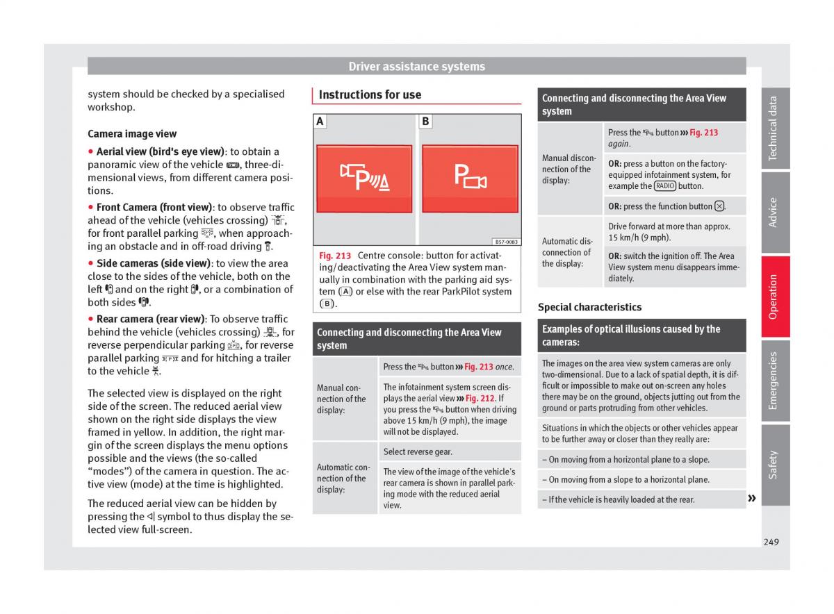 Seat Ateca owners manual / page 251