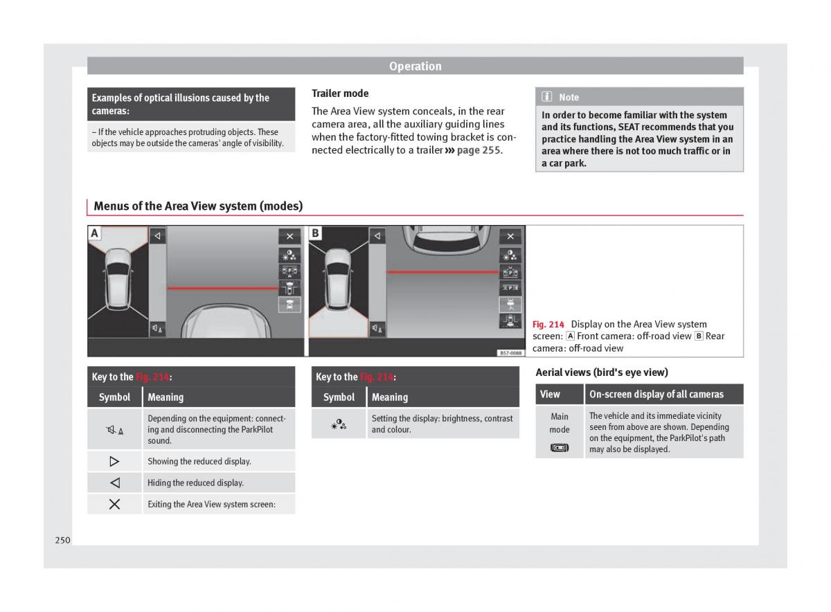 Seat Ateca owners manual / page 252