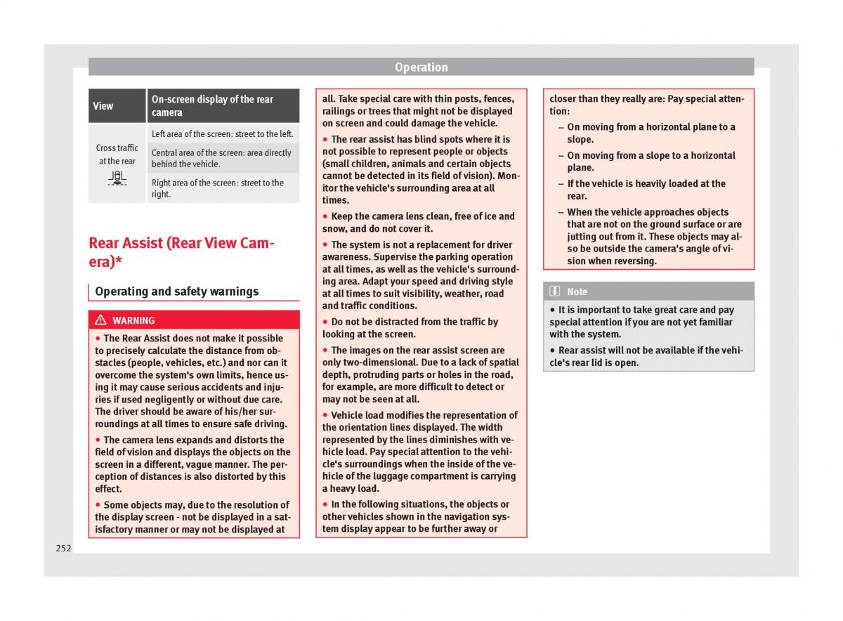 Seat Ateca owners manual / page 254