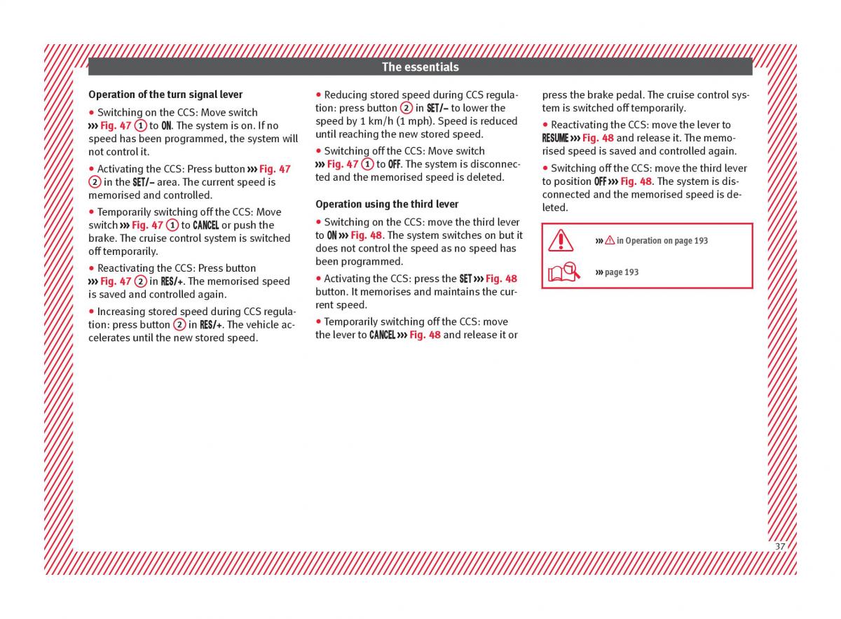 Seat Ateca owners manual / page 39