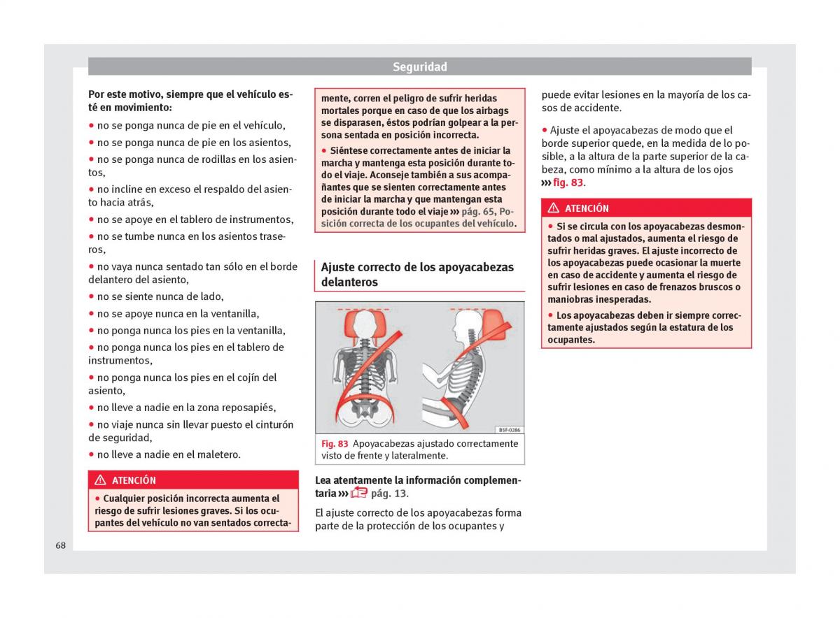 Seat Ateca manual del propietario / page 70