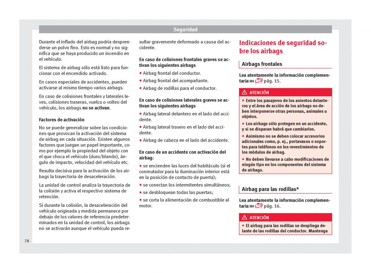 Seat Ateca manual del propietario / page 80