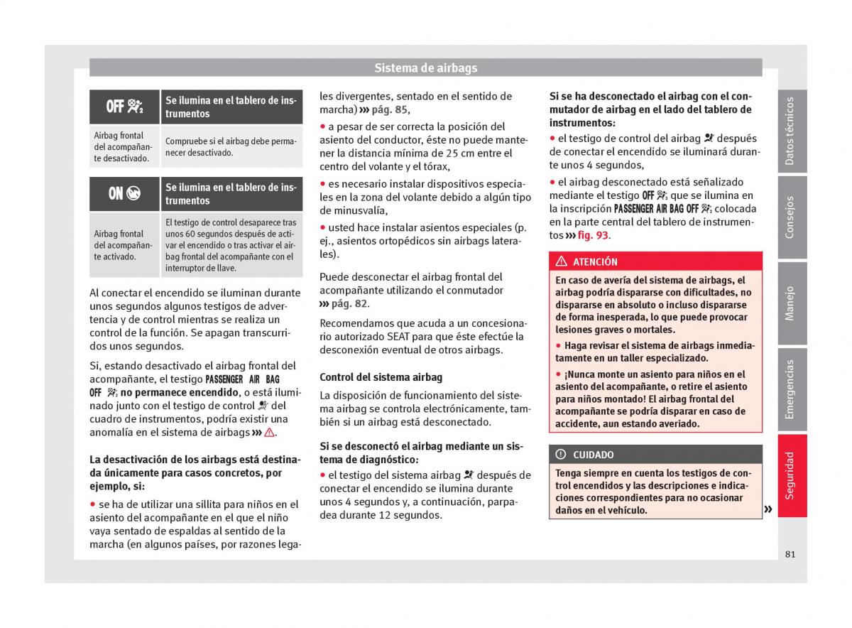 Seat Ateca manual del propietario / page 83