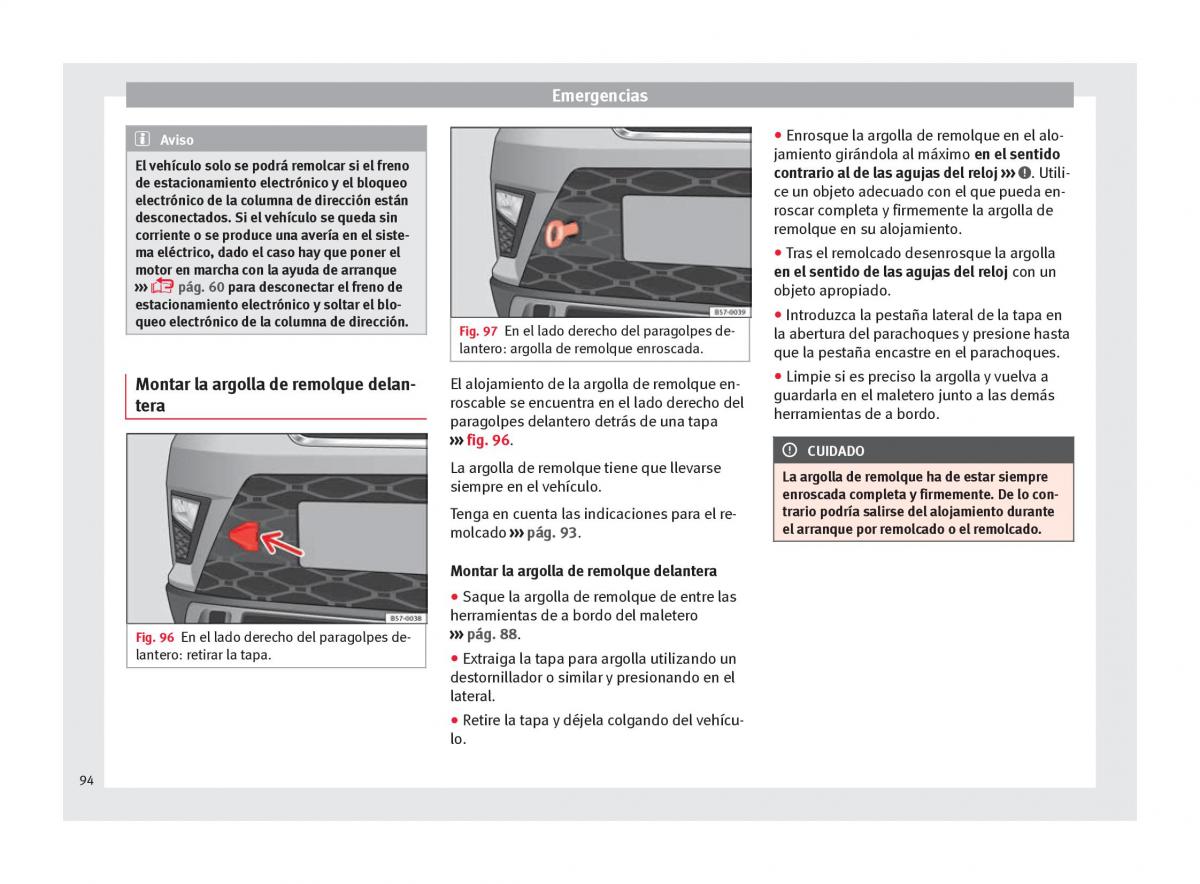 Seat Ateca manual del propietario / page 96