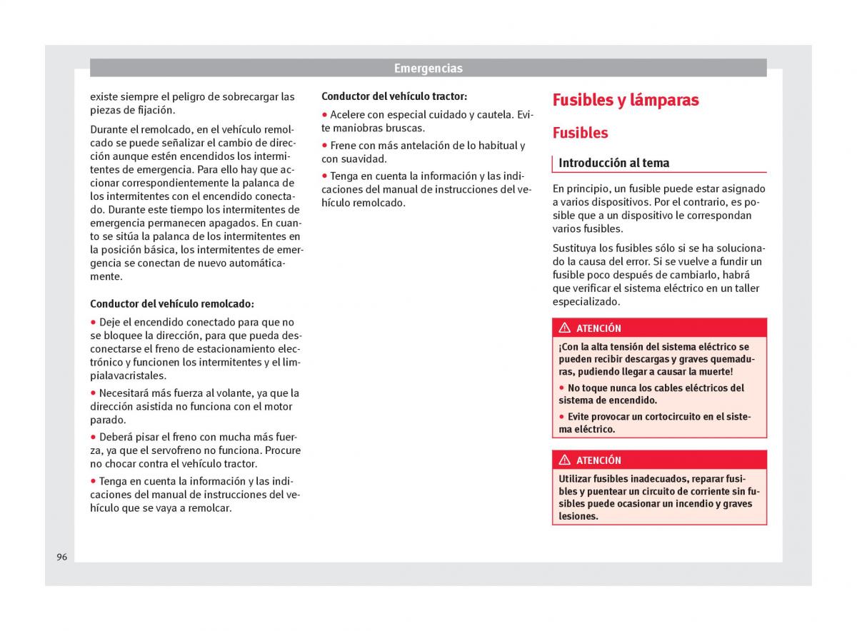 Seat Ateca manual del propietario / page 98