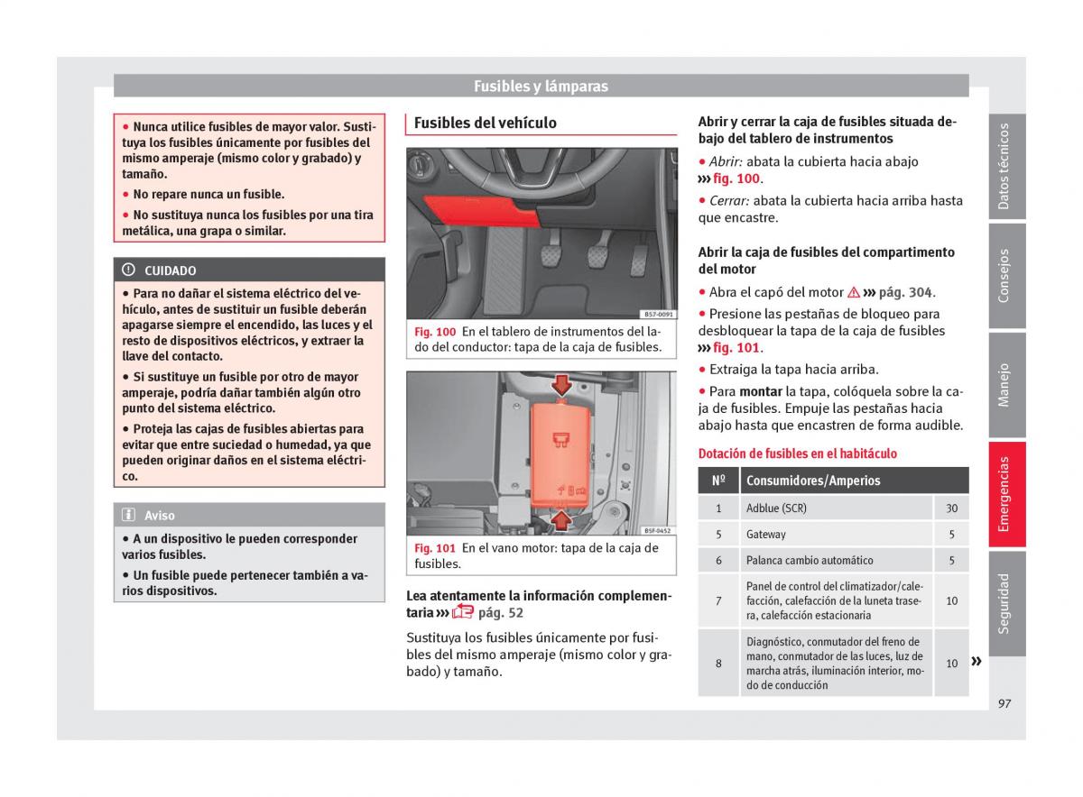 Seat Ateca manual del propietario / page 99