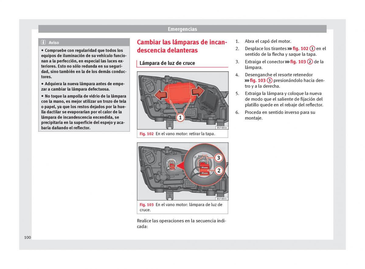 Seat Ateca manual del propietario / page 102