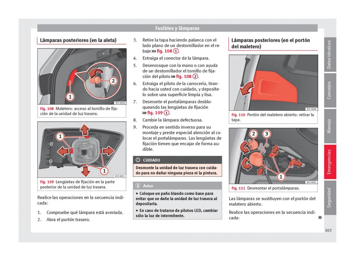 Seat Ateca manual del propietario / page 105