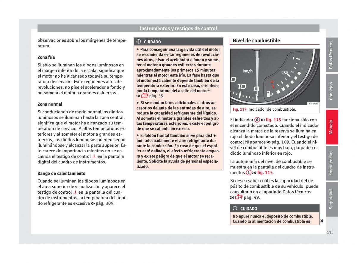 Seat Ateca manual del propietario / page 115