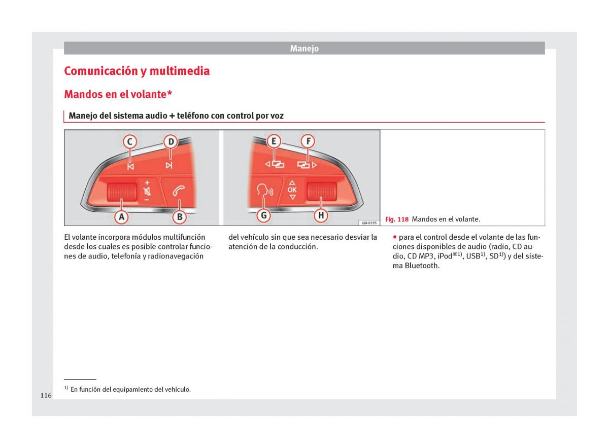 Seat Ateca manual del propietario / page 118