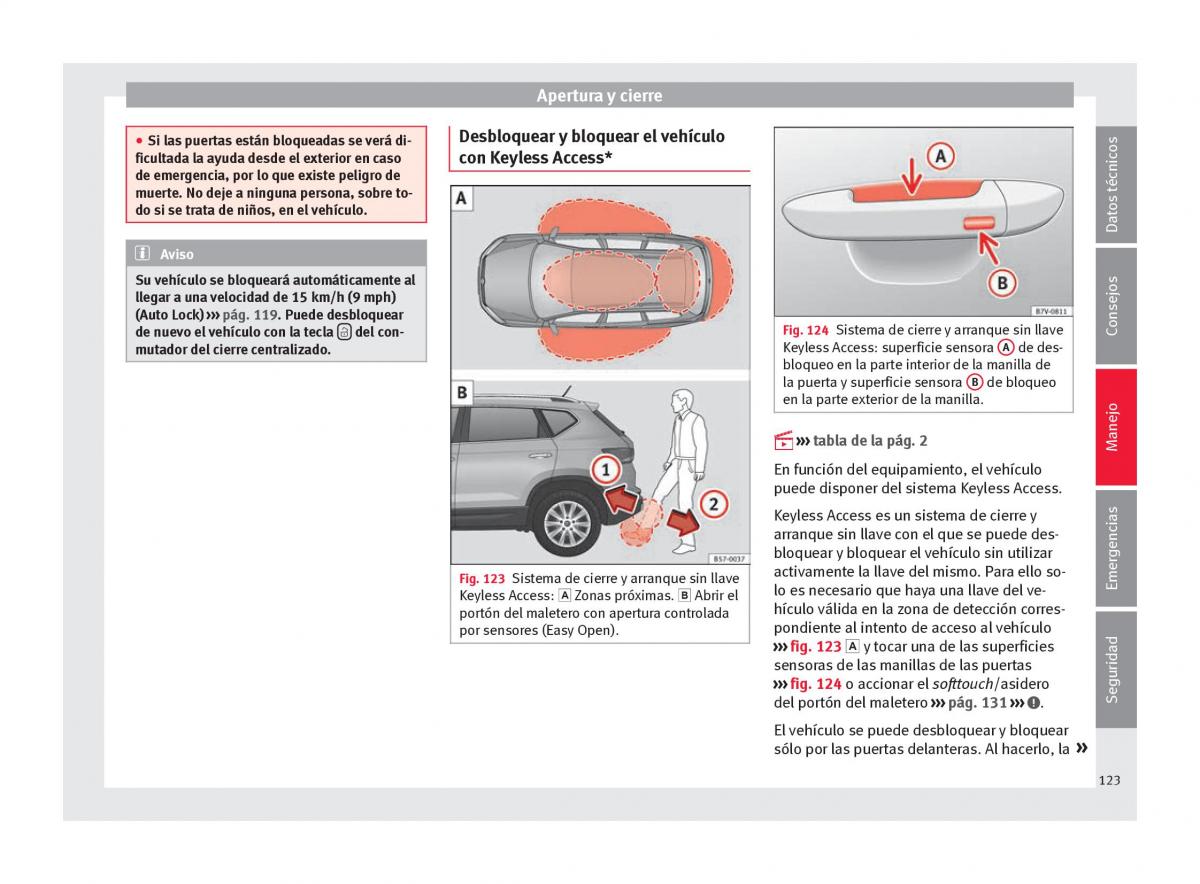 Seat Ateca manual del propietario / page 125