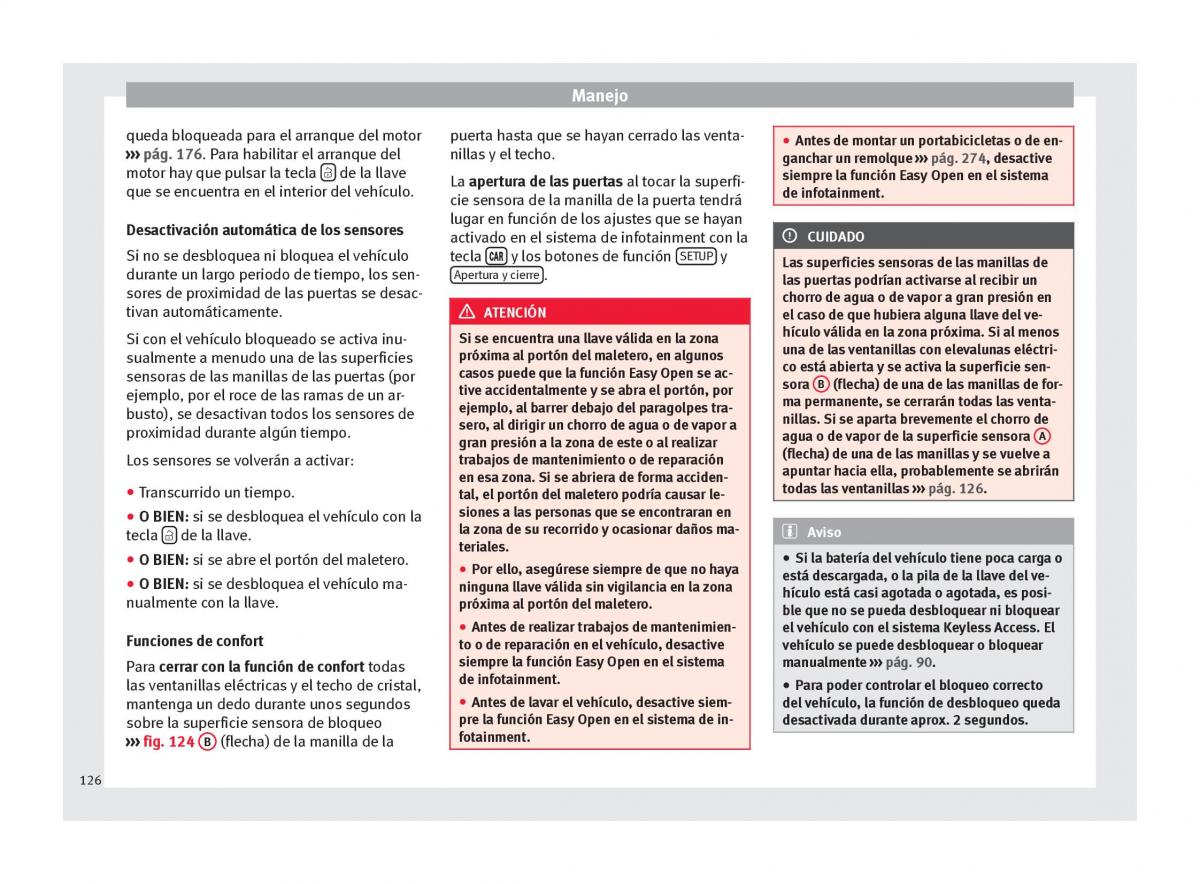 Seat Ateca manual del propietario / page 128