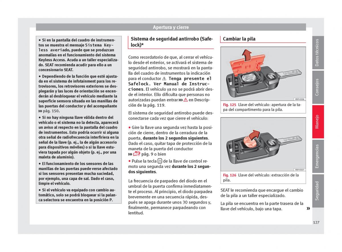 Seat Ateca manual del propietario / page 129