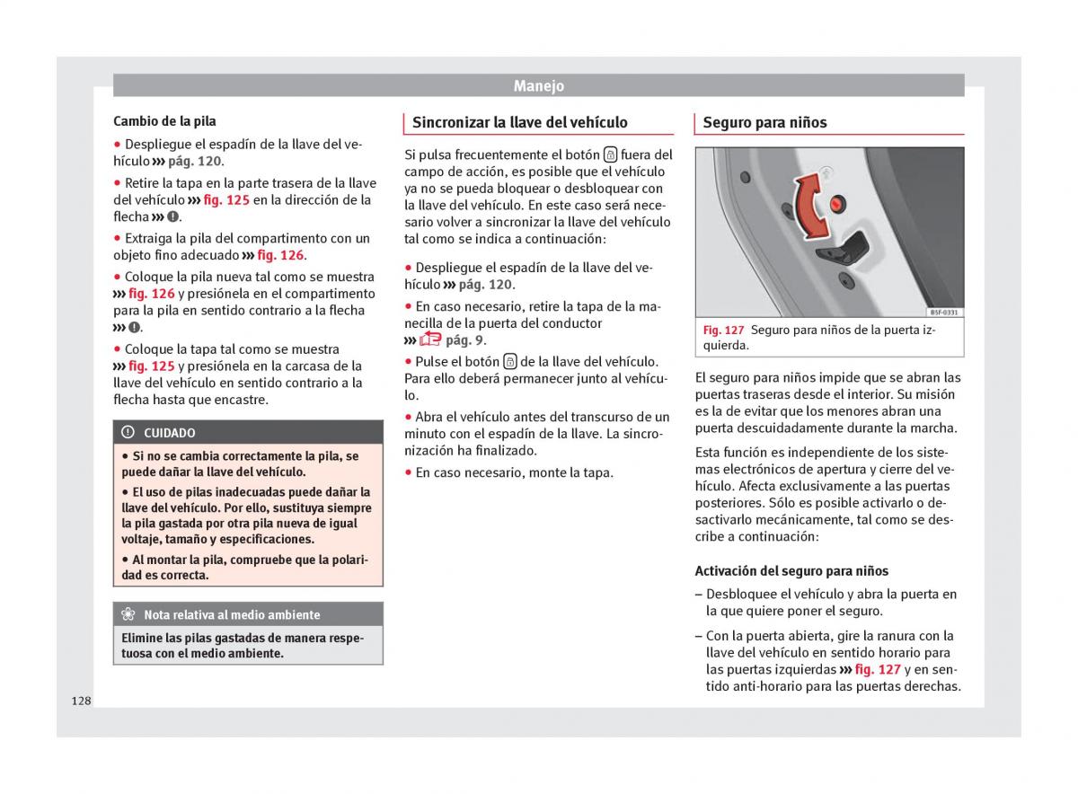 Seat Ateca manual del propietario / page 130