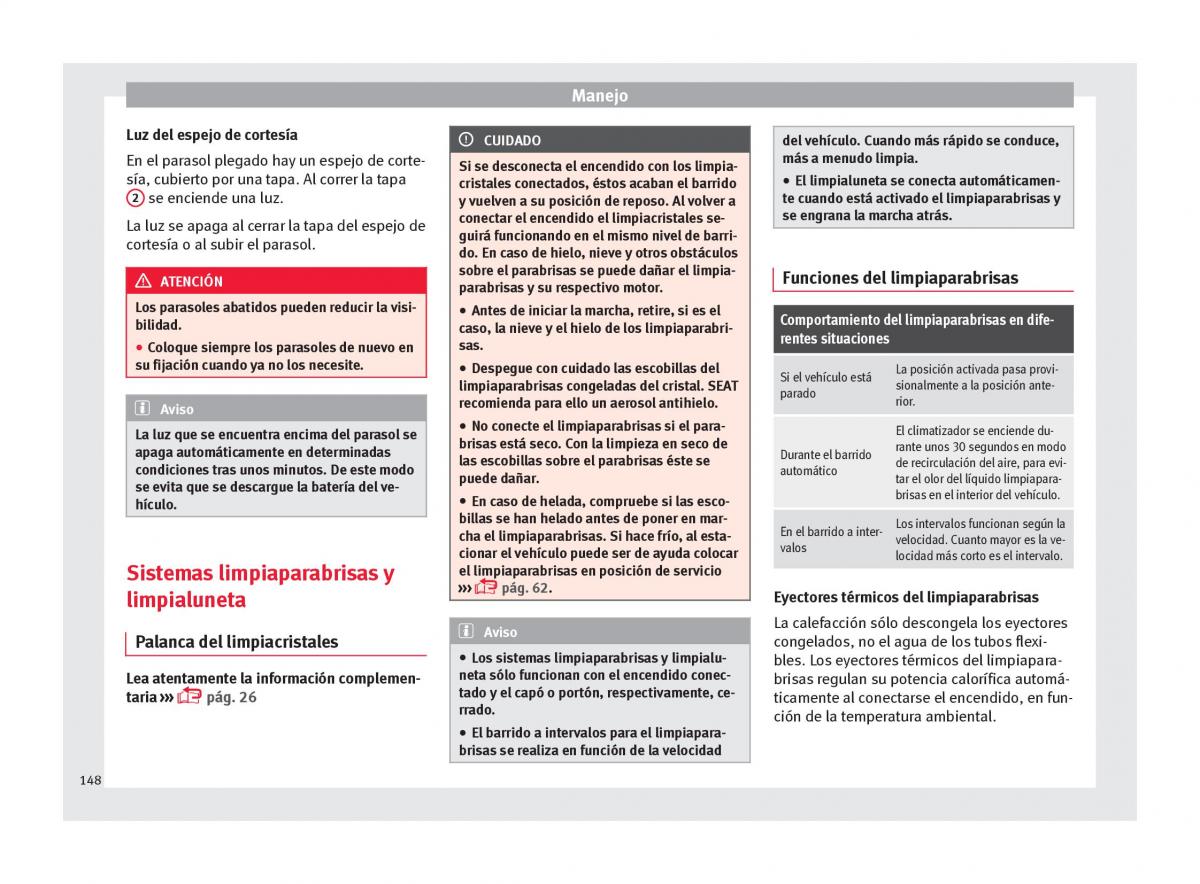 Seat Ateca manual del propietario / page 150