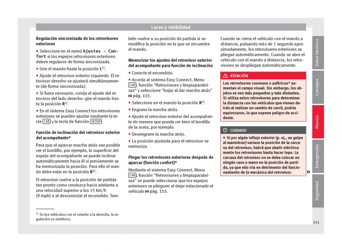 Seat Ateca manual del propietario / page 153