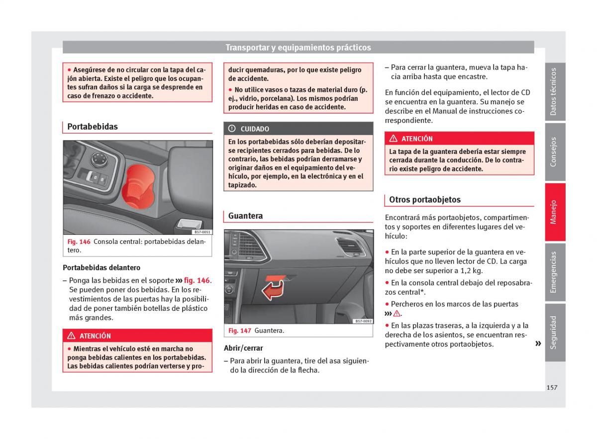 Seat Ateca manual del propietario / page 159