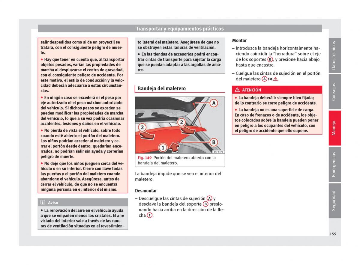 Seat Ateca manual del propietario / page 161