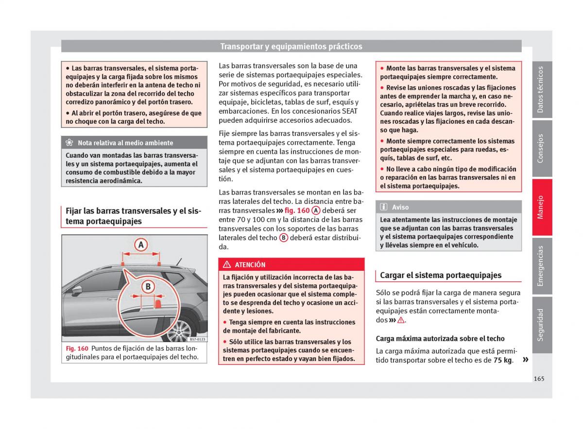 Seat Ateca manual del propietario / page 167