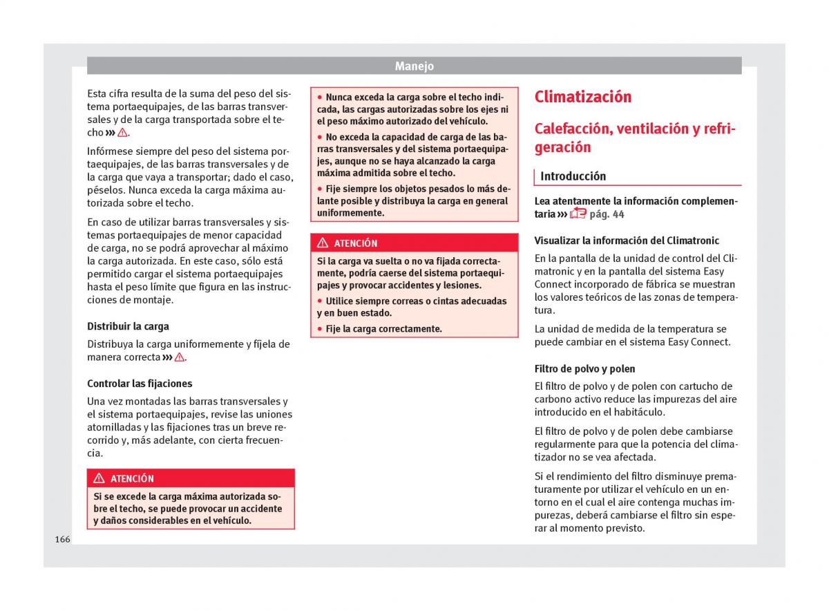 Seat Ateca manual del propietario / page 168