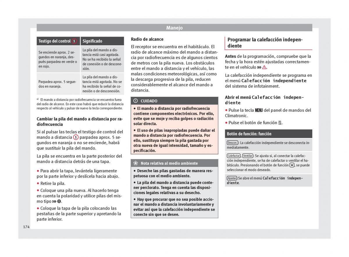 Seat Ateca manual del propietario / page 176