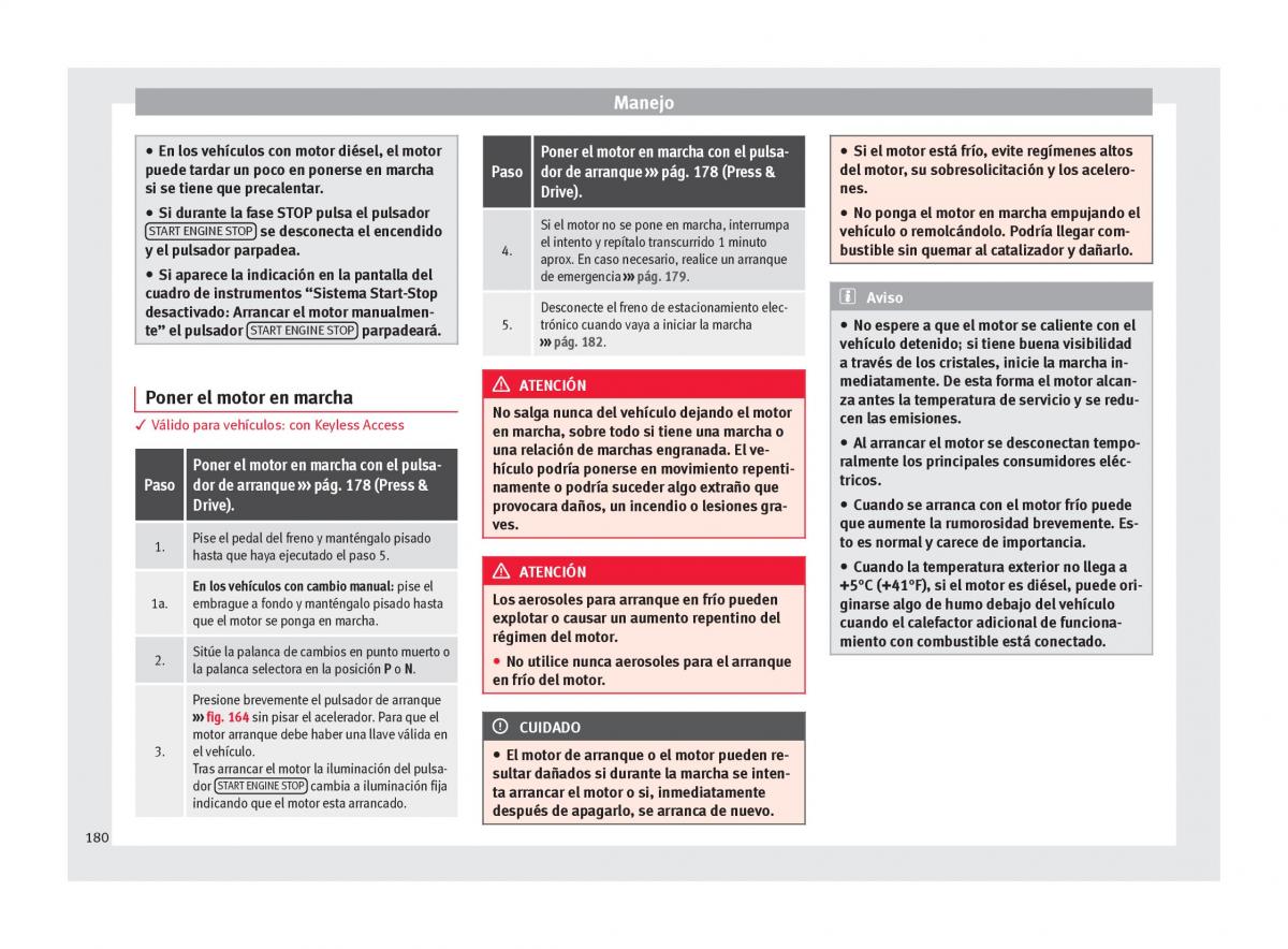 Seat Ateca manual del propietario / page 182