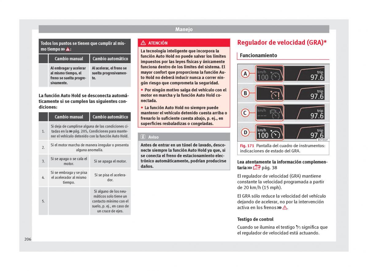 Seat Ateca manual del propietario / page 208