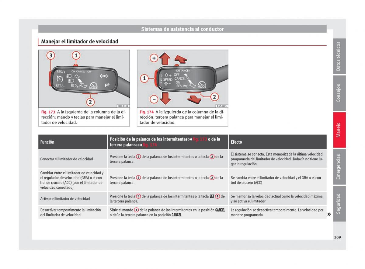 Seat Ateca manual del propietario / page 211