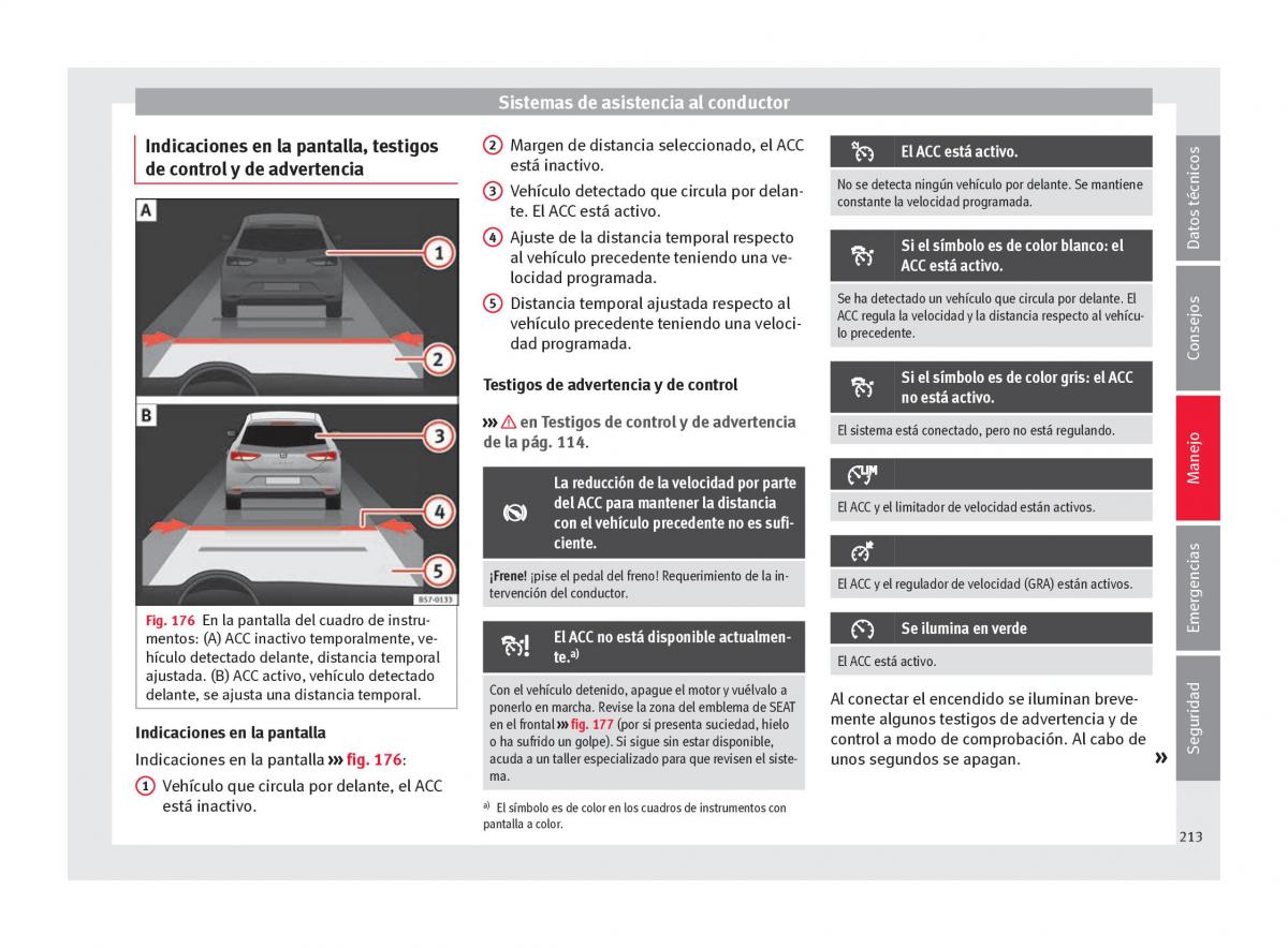 Seat Ateca manual del propietario / page 215