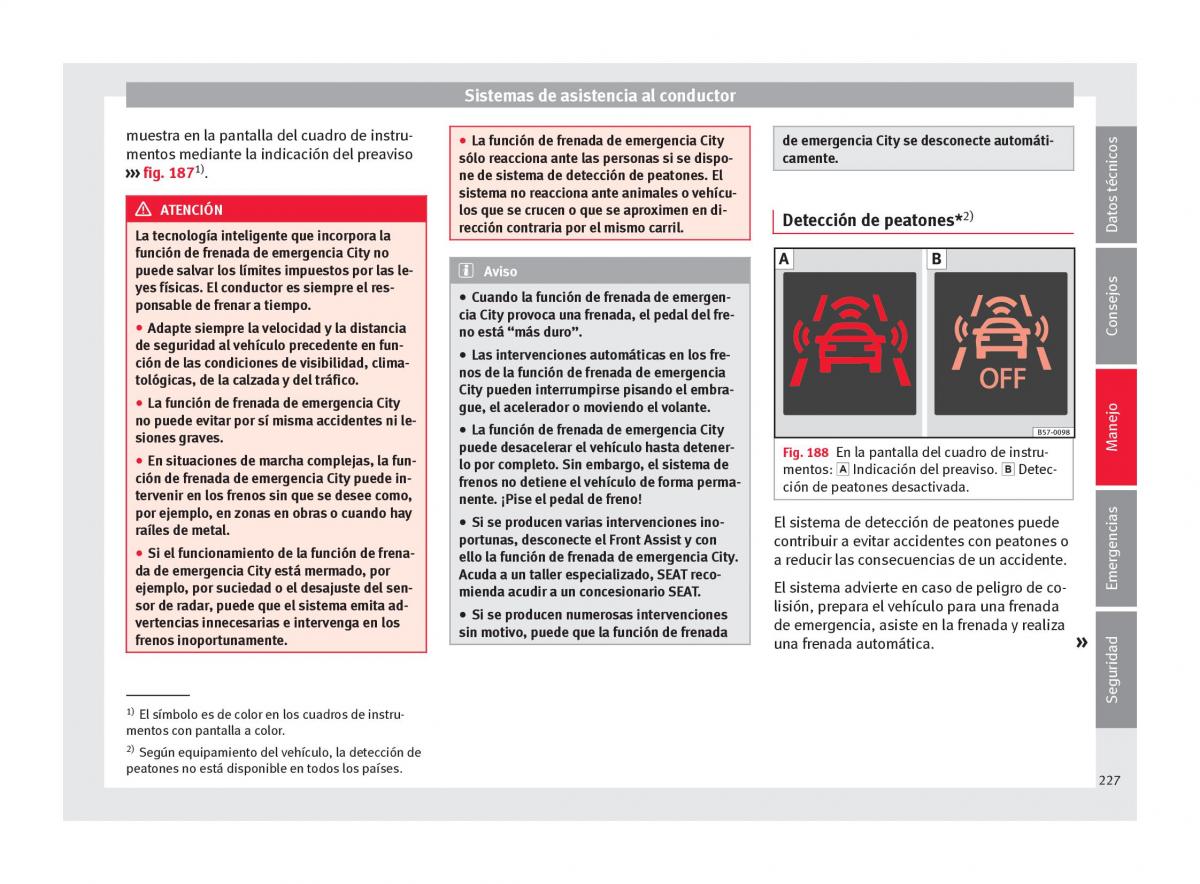 Seat Ateca manual del propietario / page 229