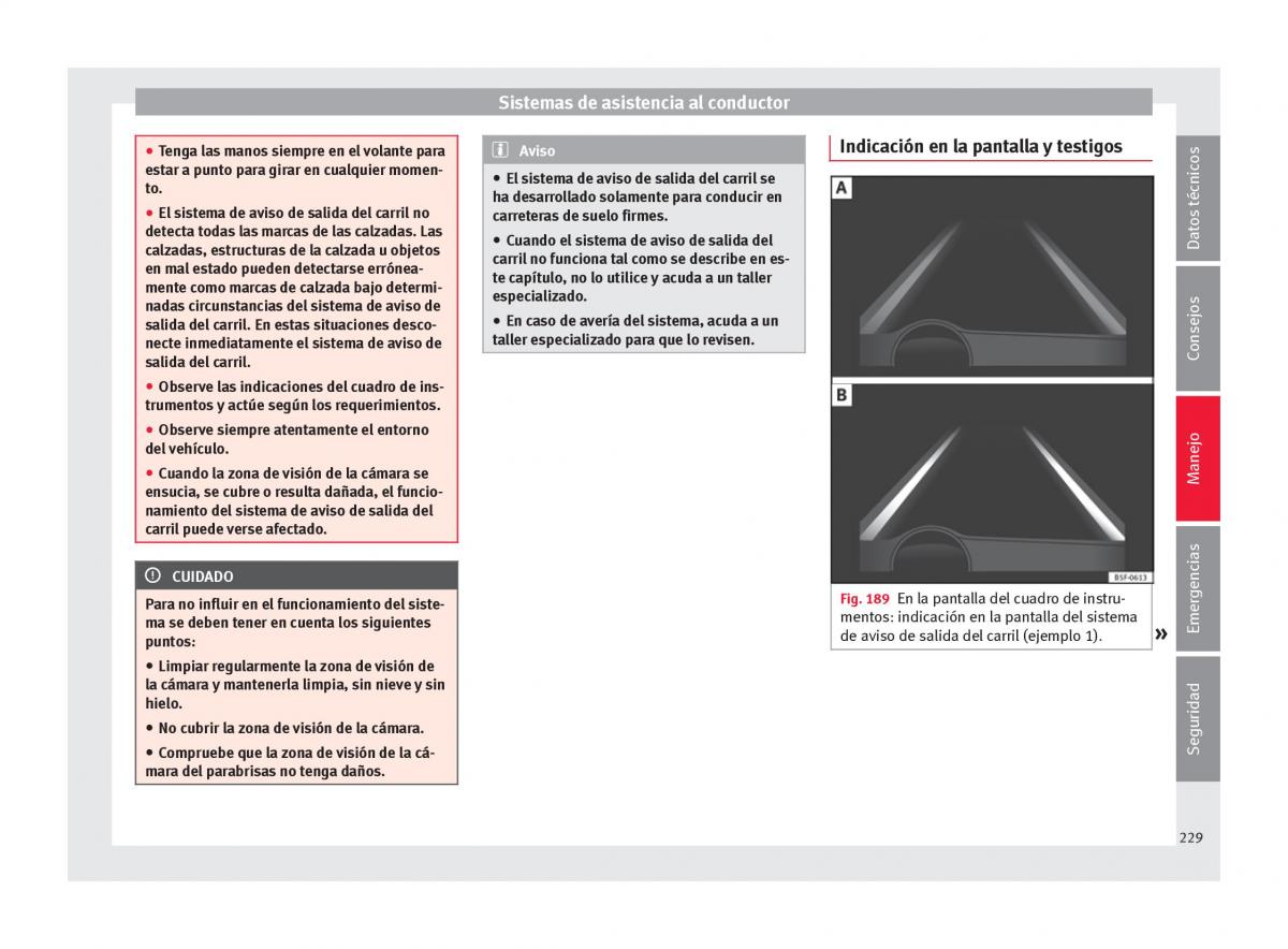 Seat Ateca manual del propietario / page 231