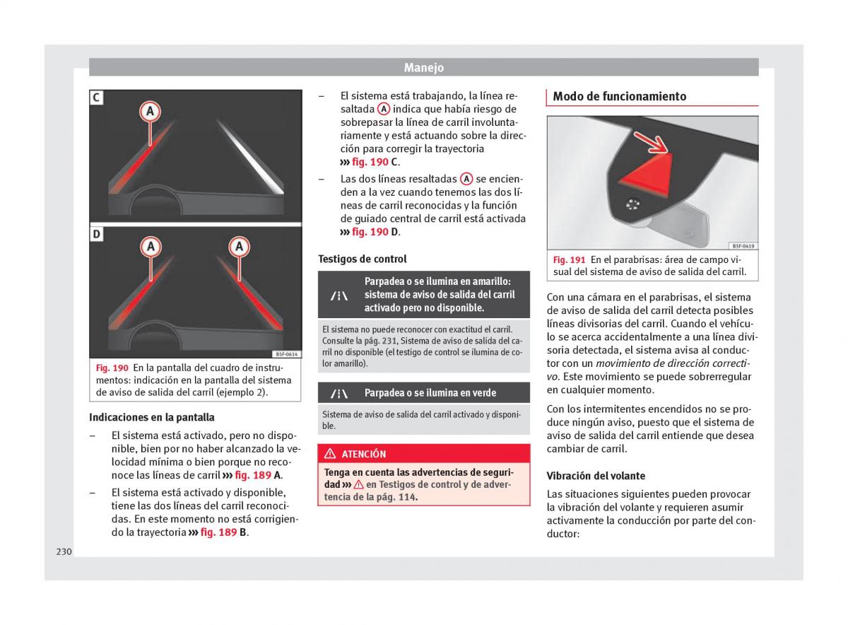 Seat Ateca manual del propietario / page 232