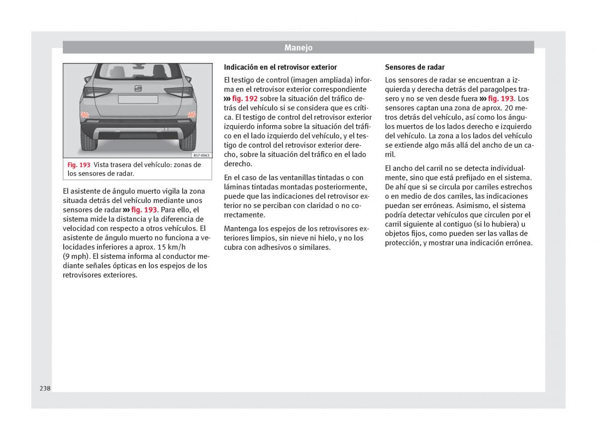 Seat Ateca manual del propietario / page 240