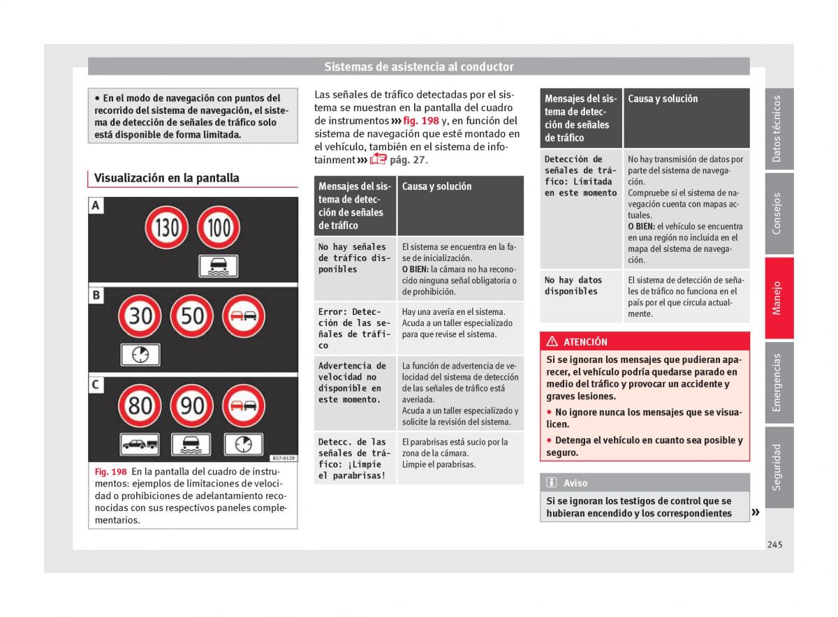 Seat Ateca manual del propietario / page 247