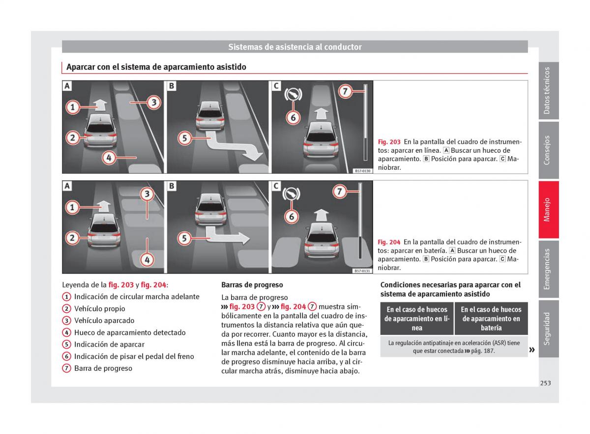 Seat Ateca manual del propietario / page 255